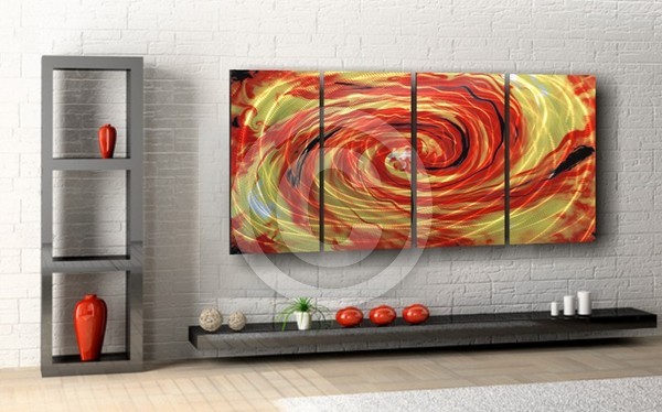 Fire Storm Metal wall Art