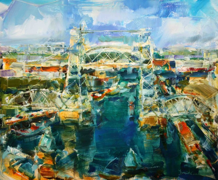 Hefbrug 100 x 120 cm oil on canvas