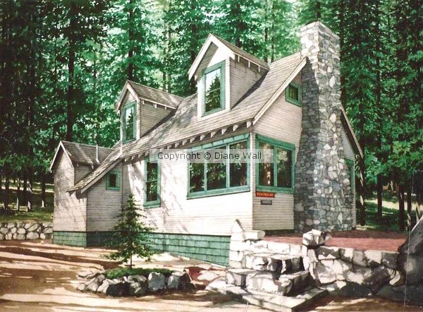 custom home watercolor rendering