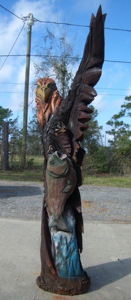 eagle fishing
