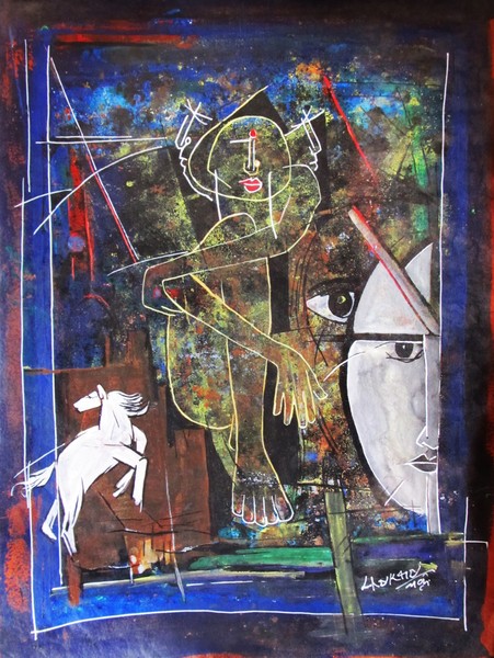 Humanity1 23x31inch Acrylic on Paper