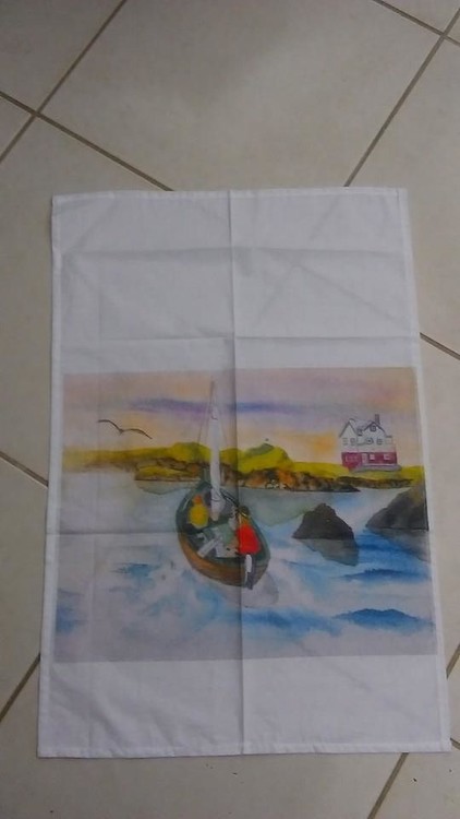 Sailing  kitchen towel