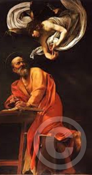 THE INSPIRATION OF ST MATTHEW by CARAVAGGIO bY DON
