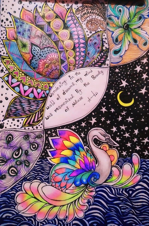 Doodle color art..