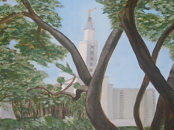 LA Temple, Olive Trees