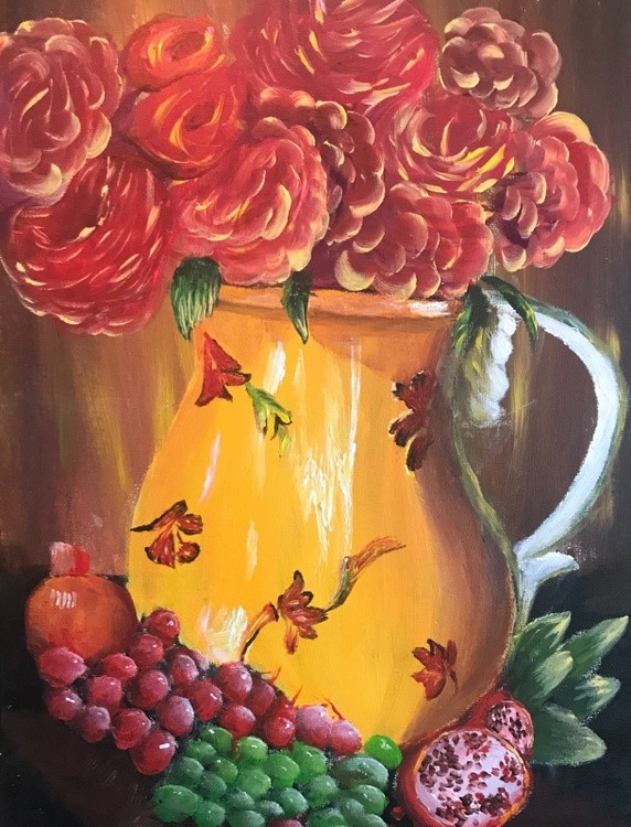 Vase of Roses