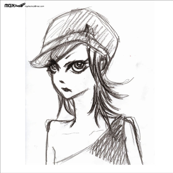 cap weared girl
