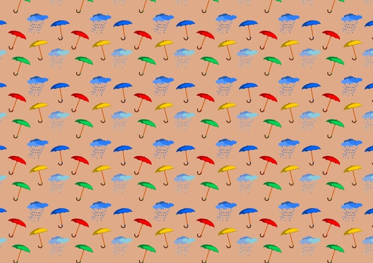 Background. Autumn umbrellas