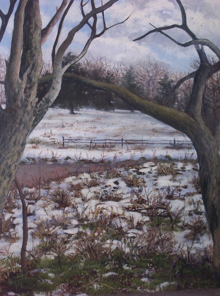 Landscape: First Snow Melting Away
