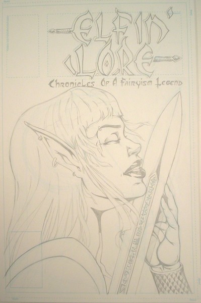 Elfin Lore Cover (Line Work)