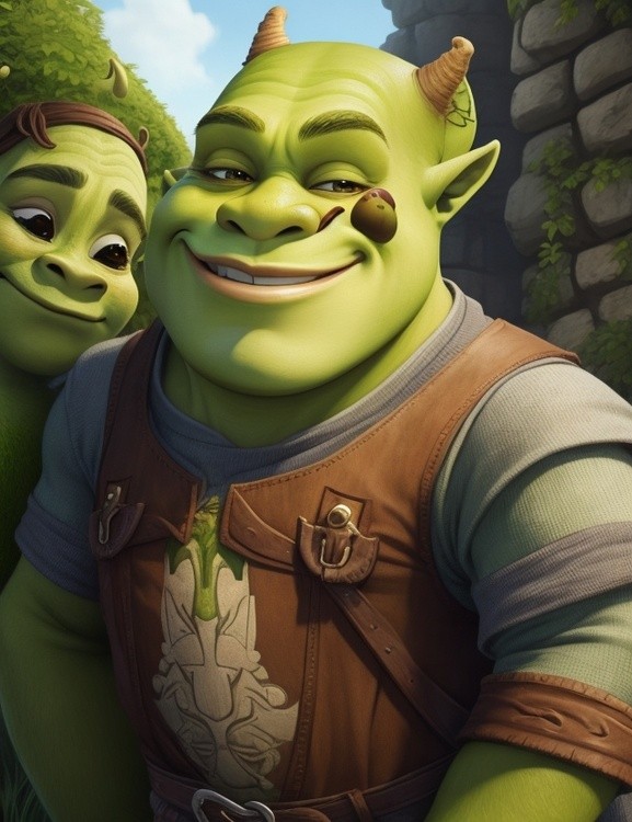 DreamShaper v7 Exquisite Cartoon art of Shrek 0