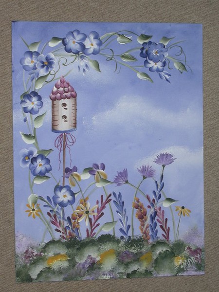 One Stroke Painting Technique Sample