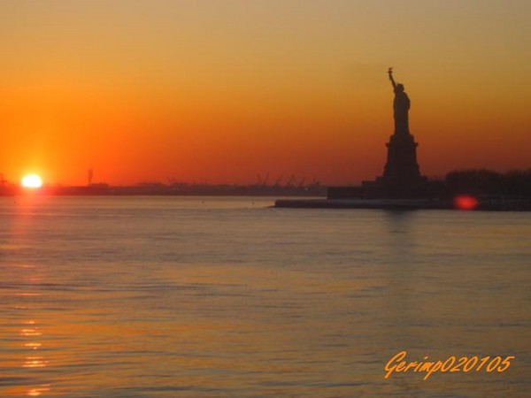 The Statue at Sundown
