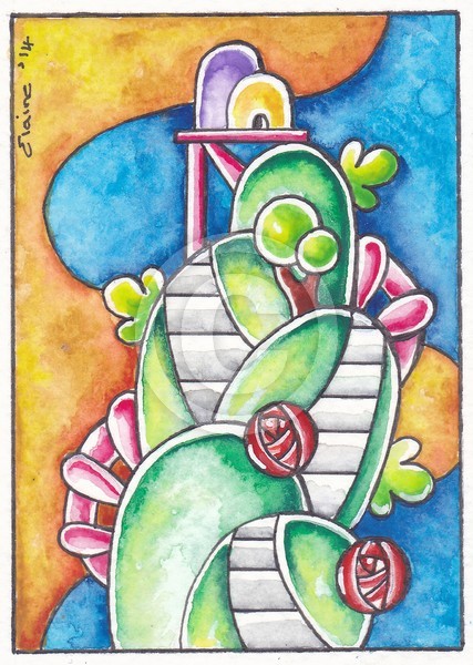 whimsical red roses
