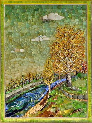 Birches by the river