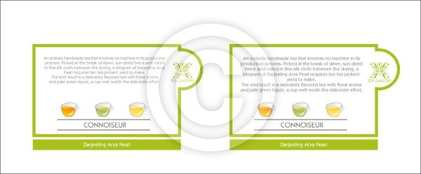 Tea leaf bottle Label