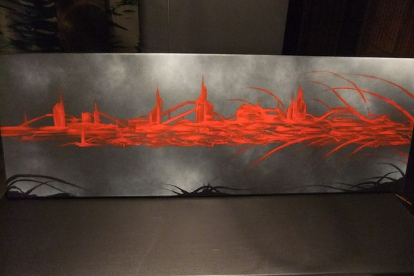 Stelco canvas with an abst twist....