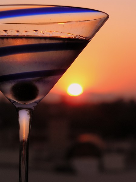 Martini at Sunset