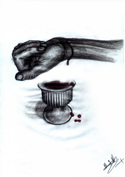 bloody hand