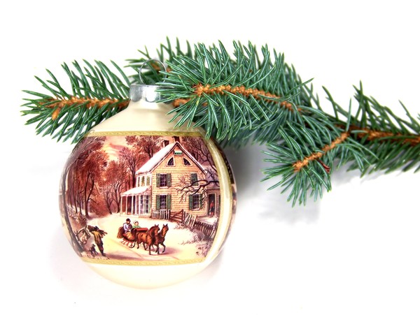Hand-painted Christmas ball