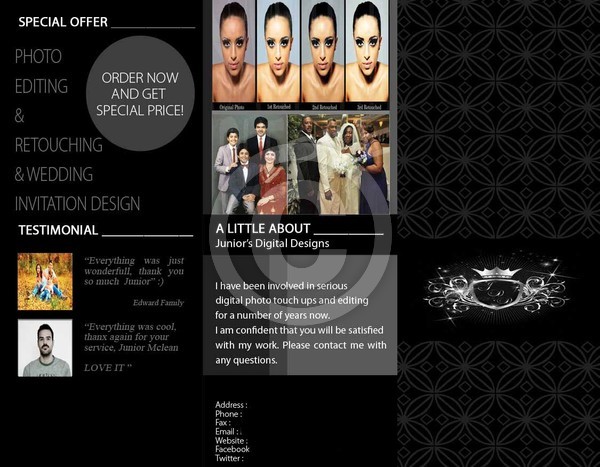 Brochure Design Sample: Outside Cover