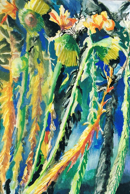 flowers paintings watercolors on paper flower painting by raphael perez