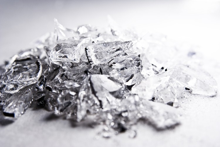 Smashed Collected Glass