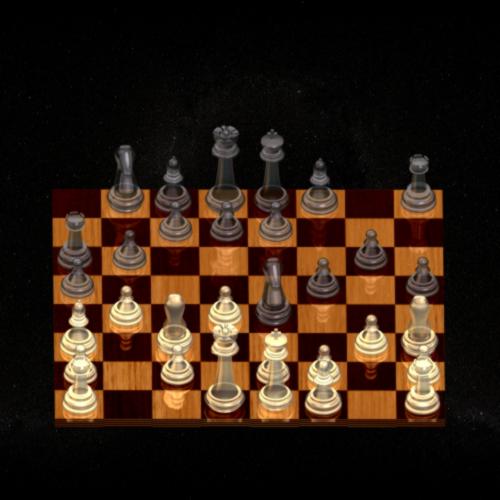 Glass Chess Board