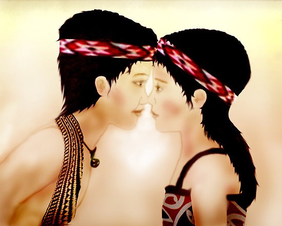 Maori Hongi Kiss