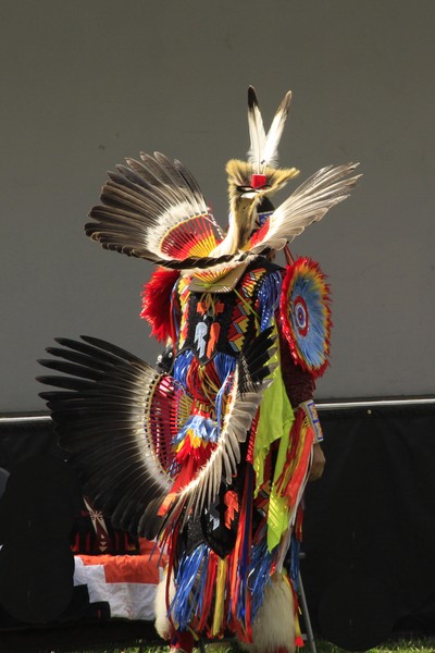 BACK OF INDIAN COSTUME