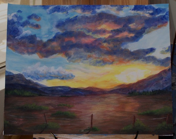 sunrise in the pass