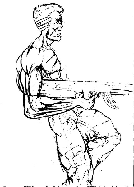 army guy comic art