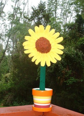Loom Knit Sunflower by Gregory Huff