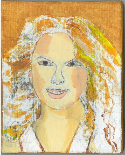 Canvas Transfer Painting of Taylor Swift