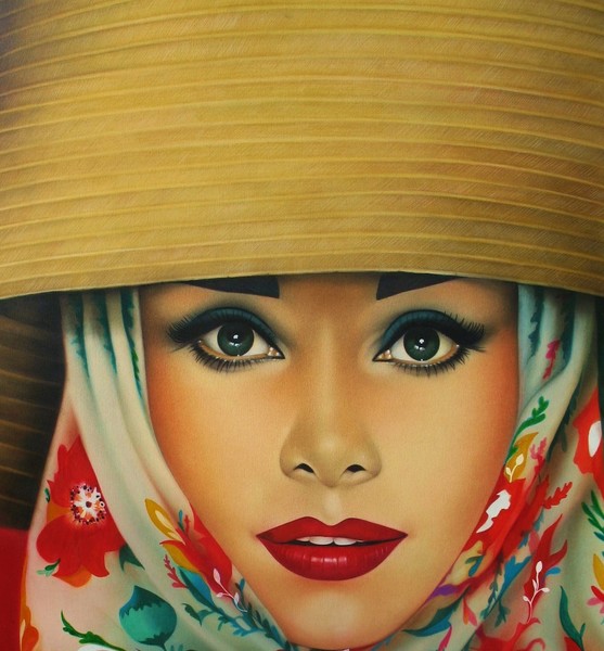 Audrey Hepburn  30x40 Pastel detail