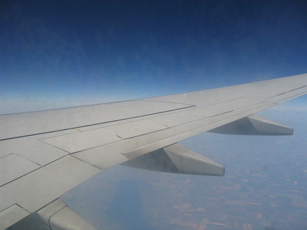 From the wing
