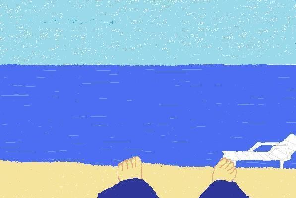 Feet At Beach