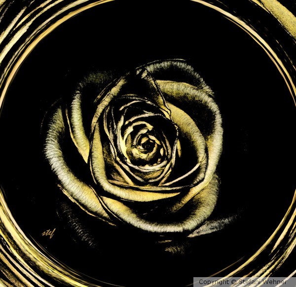 rose  en or