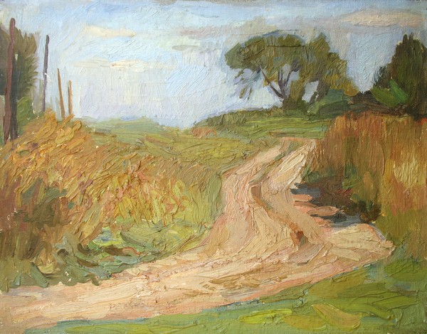 The Road Uphill. Nikitskoe Village. 1982