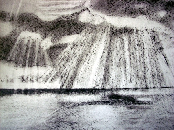 Light on the sea at Rame