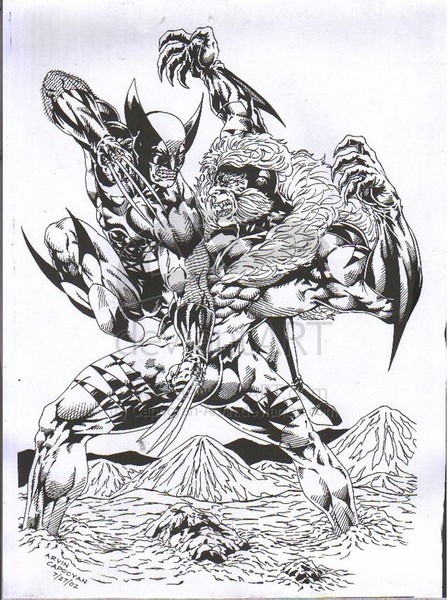 WOLVERINE VS SABRETOOTH