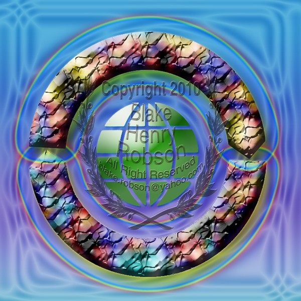Circle Globe Rainbow Digital Edit B