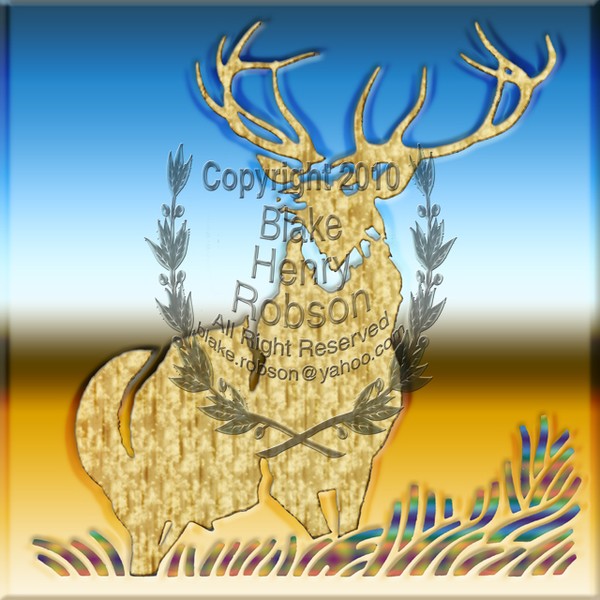 Stag in field