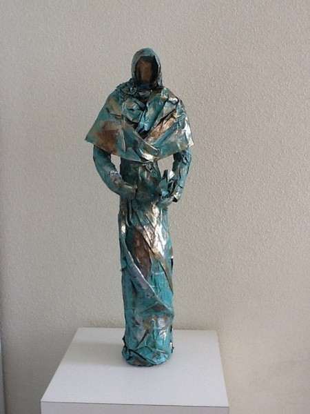 woman in blue