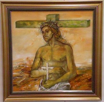 'JESUS'-OIL on CANVAS-dim:70/70cm