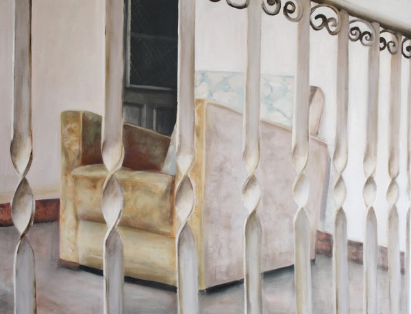 Behind Railings