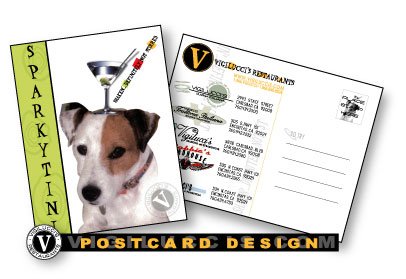 AD in postcard