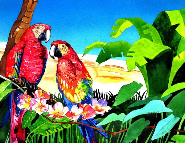 BIRDS ON THE BEACH