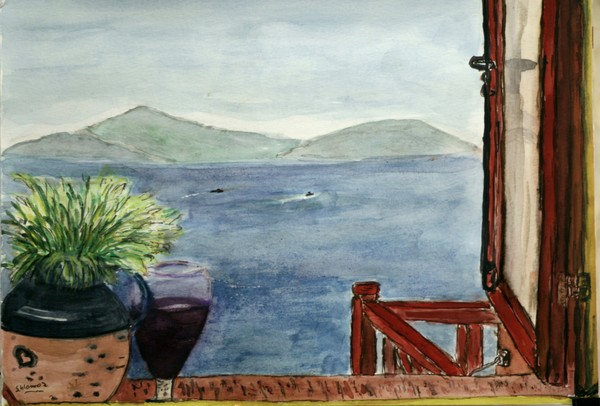 view to the mediterranean sea.