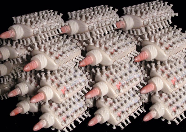 Pins in Glue Bottles